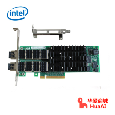 intel英特尔/EXPX9502AXFSR 82598芯片/双口万兆光纤 PCI-E*8适配器