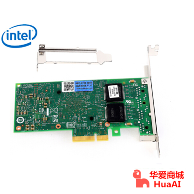 英特尔@Intel I350-T4 I350芯片RJ45千兆铜线以太网适配器
